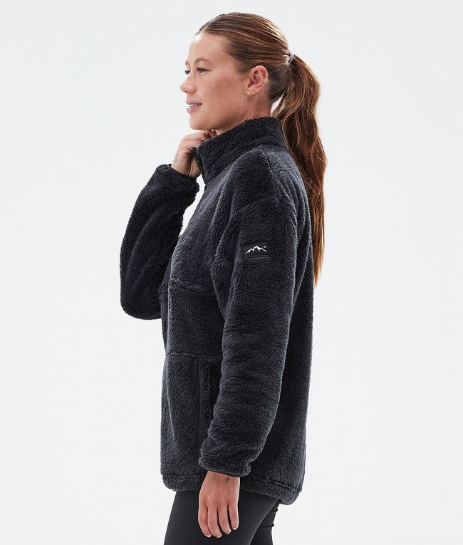 Women Dope Pile W Fleece Black | SXMYKJQ-20