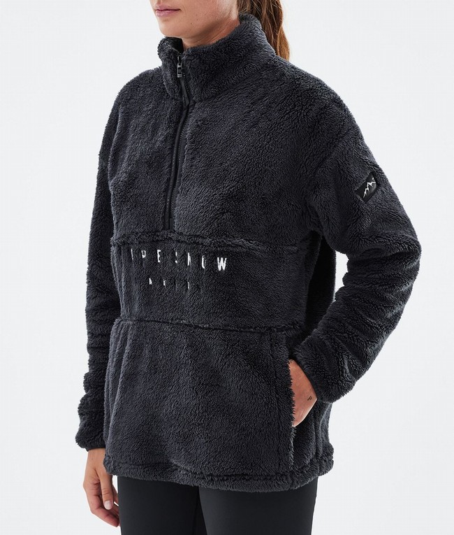 Women Dope Pile W Fleece Black | SXMYKJQ-20