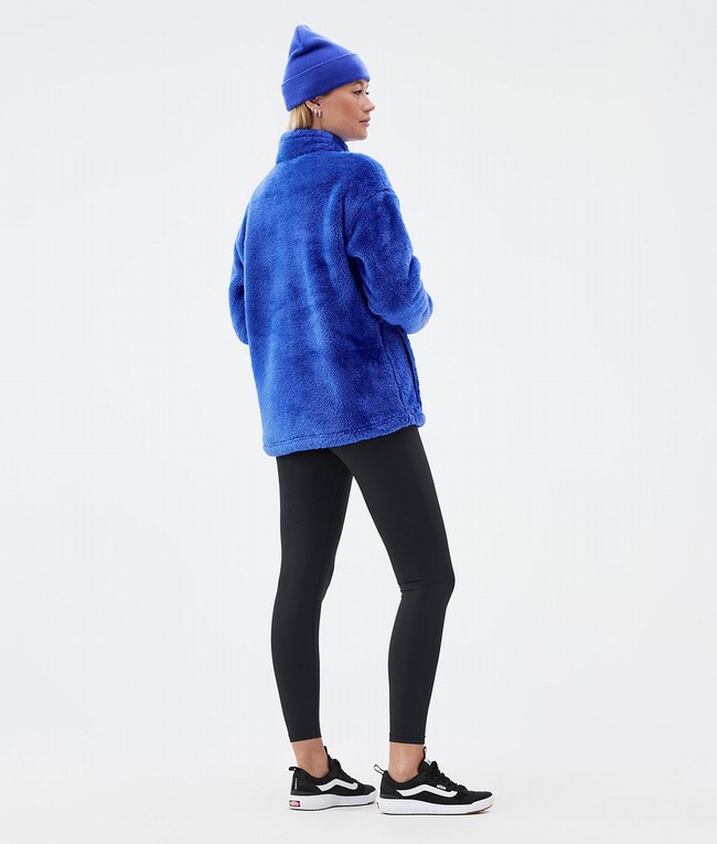 Women Dope Pile W Fleece Deep Blue | ZIKVPNY-08