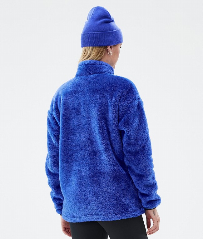 Women Dope Pile W Fleece Deep Blue | ZIKVPNY-08