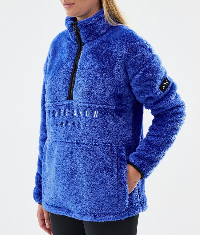 Women Dope Pile W Fleece Deep Blue | ZIKVPNY-08