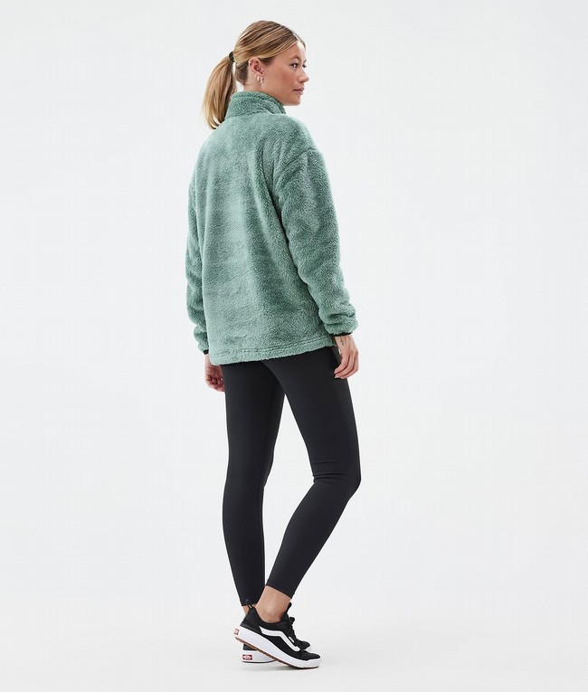 Women Dope Pile W Fleece Green | XIVNHKE-70