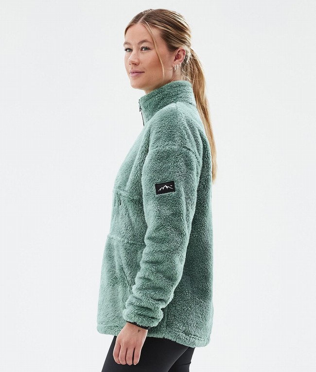 Women Dope Pile W Fleece Green | XIVNHKE-70