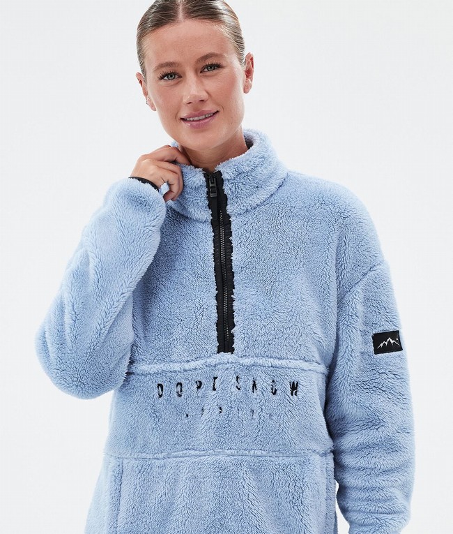 Women Dope Pile W Fleece Light Blue | XTPBEMY-34