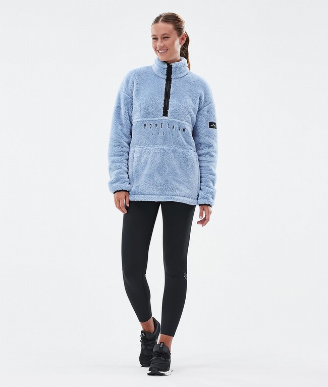 Women Dope Pile W Fleece Light Blue | XTPBEMY-34