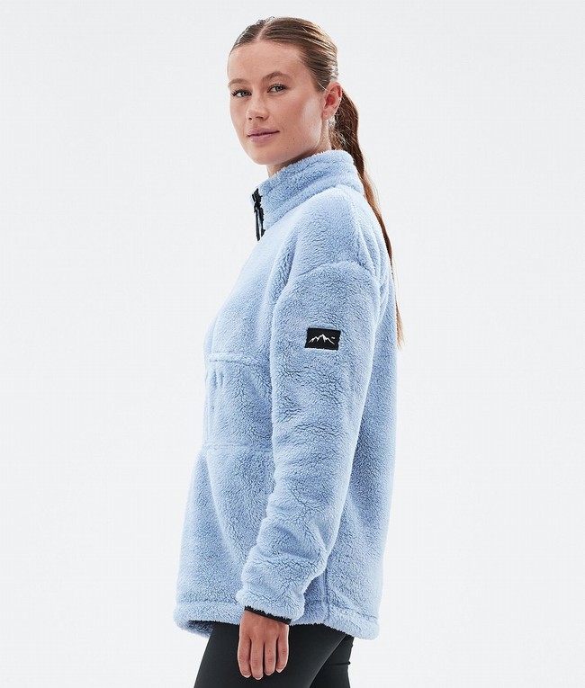 Women Dope Pile W Fleece Light Blue | XTPBEMY-34