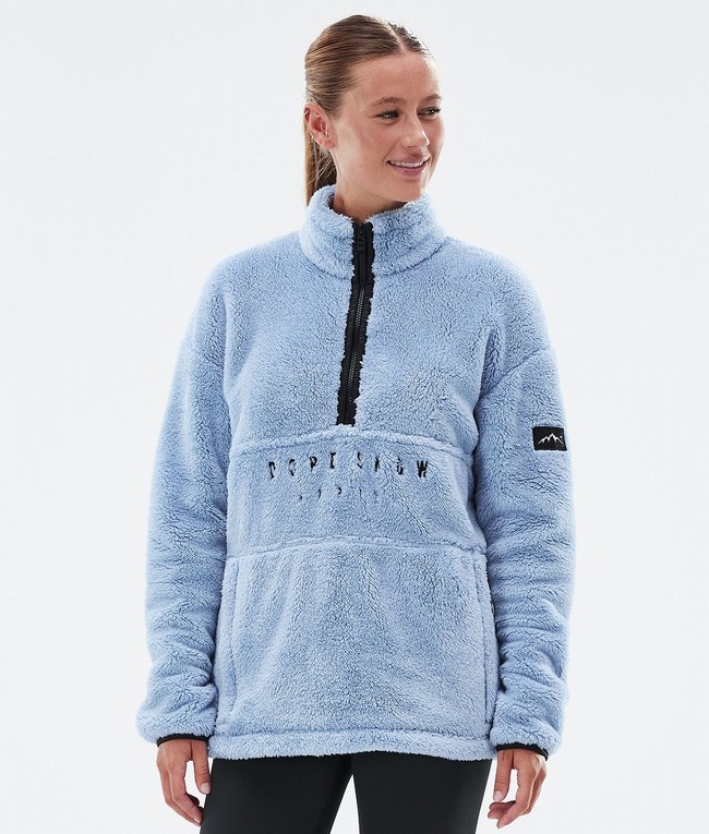 Women Dope Pile W Fleece Light Blue | XTPBEMY-34