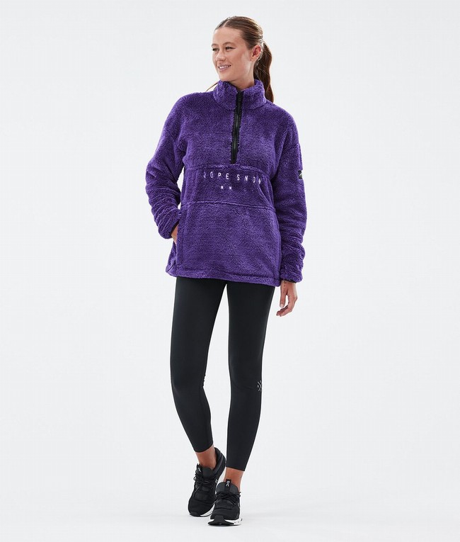 Women Dope Pile W Fleece Purple | PAOJXCB-90