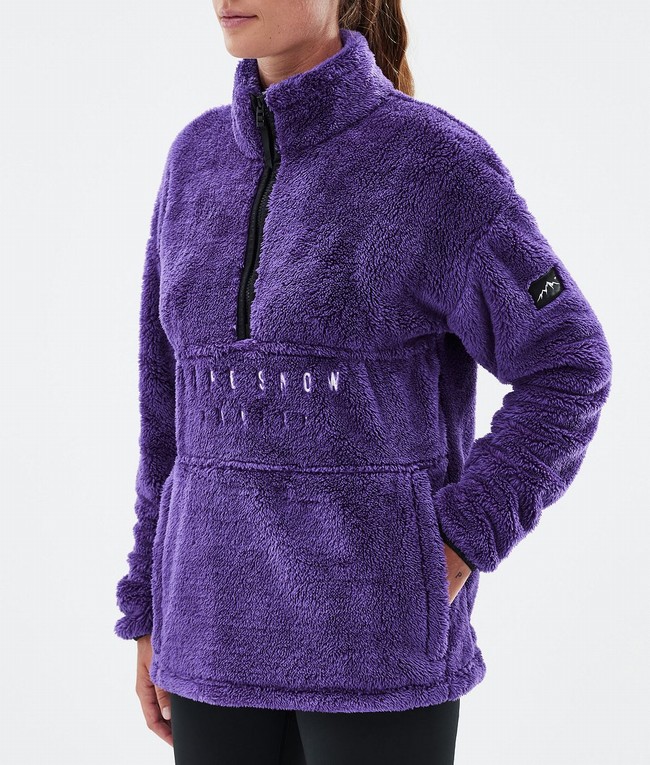 Women Dope Pile W Fleece Purple | PAOJXCB-90