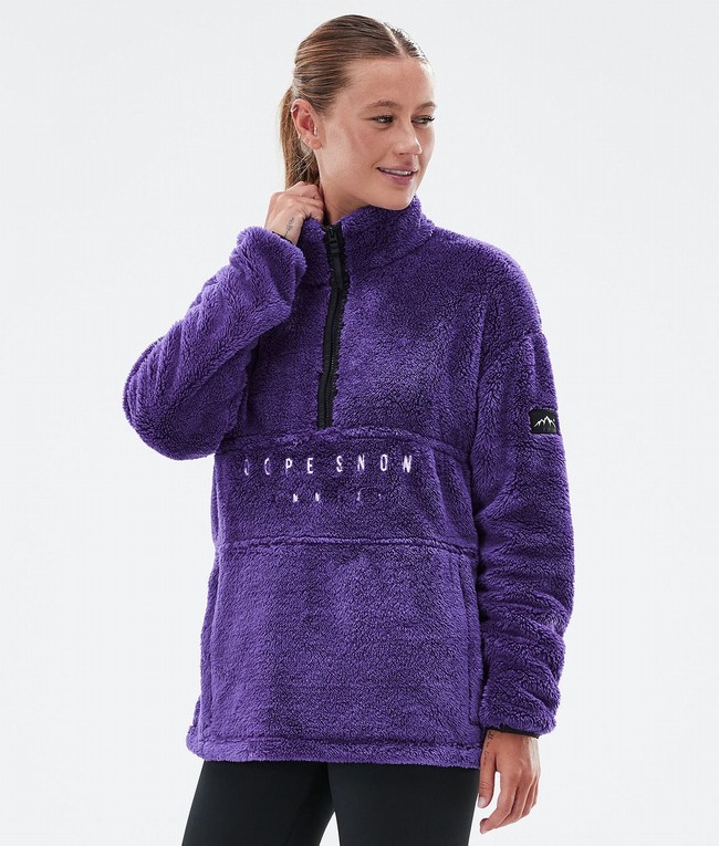 Women Dope Pile W Fleece Purple | PAOJXCB-90