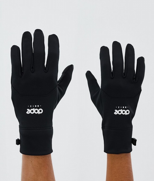 Women Dope Power Snow Gloves Black / White | DYKTCSO-29