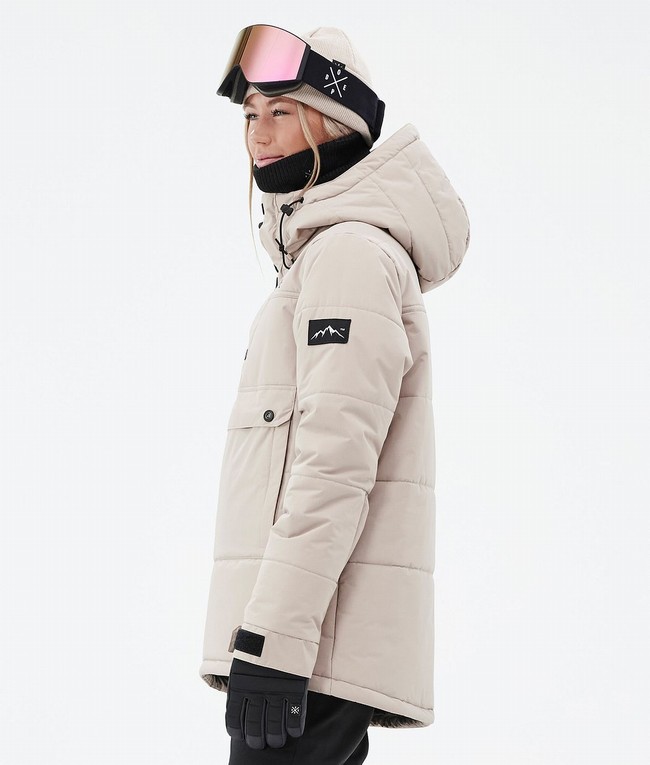 Women Dope Puffer W 2023 Ski Jackets Brown | VFQTOYJ-62