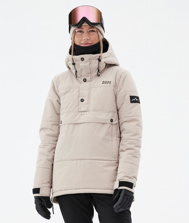 Women Dope Puffer W 2023 Ski Jackets Brown | VFQTOYJ-62