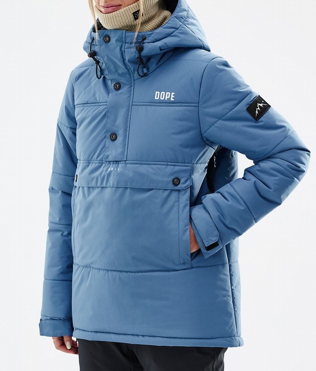 Women Dope Puffer W 2023 Snowboard Jackets Blue | TPCBSLV-94