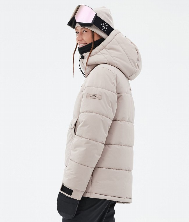 Women Dope Puffer W Ski Jackets Brown | SGVWLHX-71