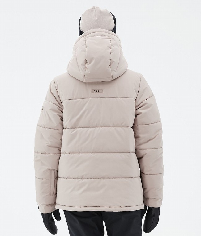 Women Dope Puffer W Ski Jackets Brown | SGVWLHX-71