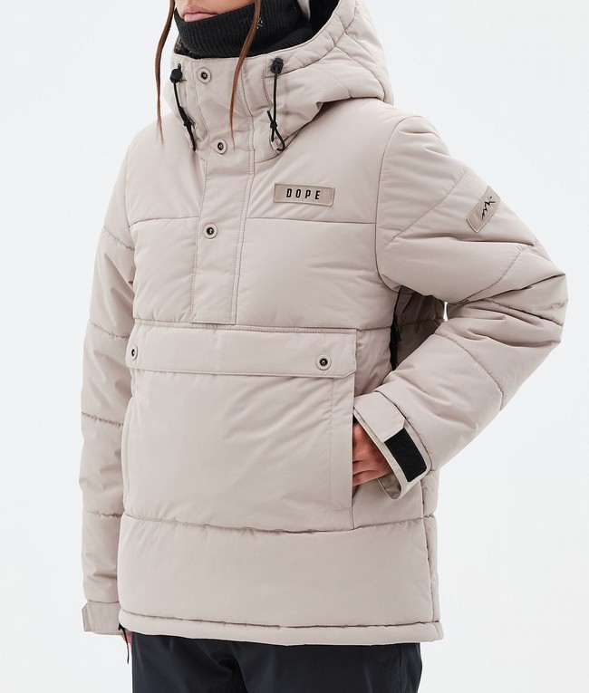 Women Dope Puffer W Ski Jackets Brown | SGVWLHX-71