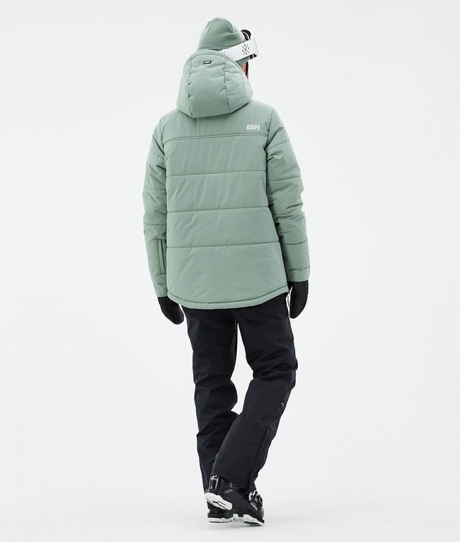 Women Dope Puffer W Ski Jackets Green | RNJDXTV-84