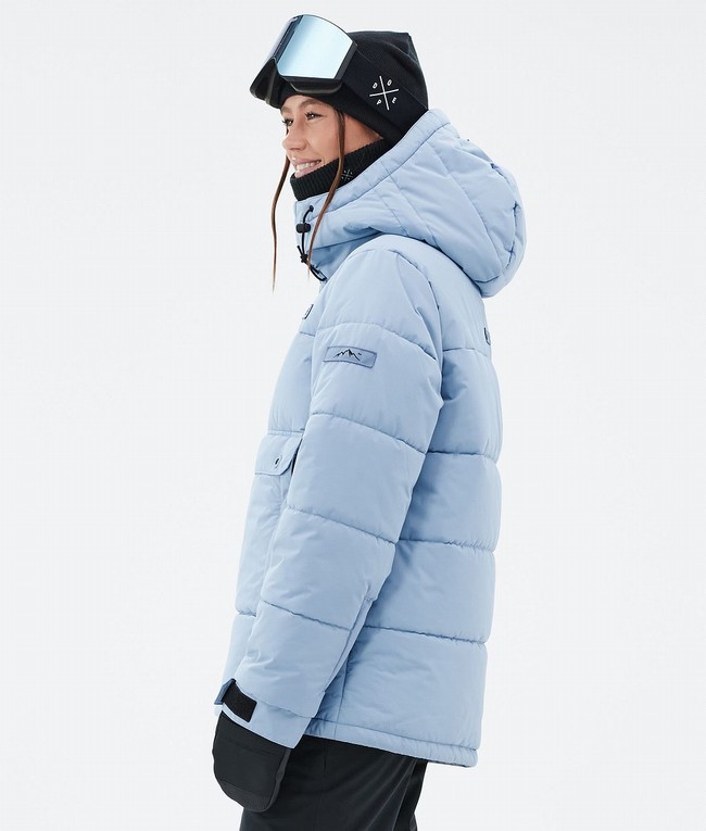 Women Dope Puffer W Ski Jackets Light Blue | EWJUYVA-57