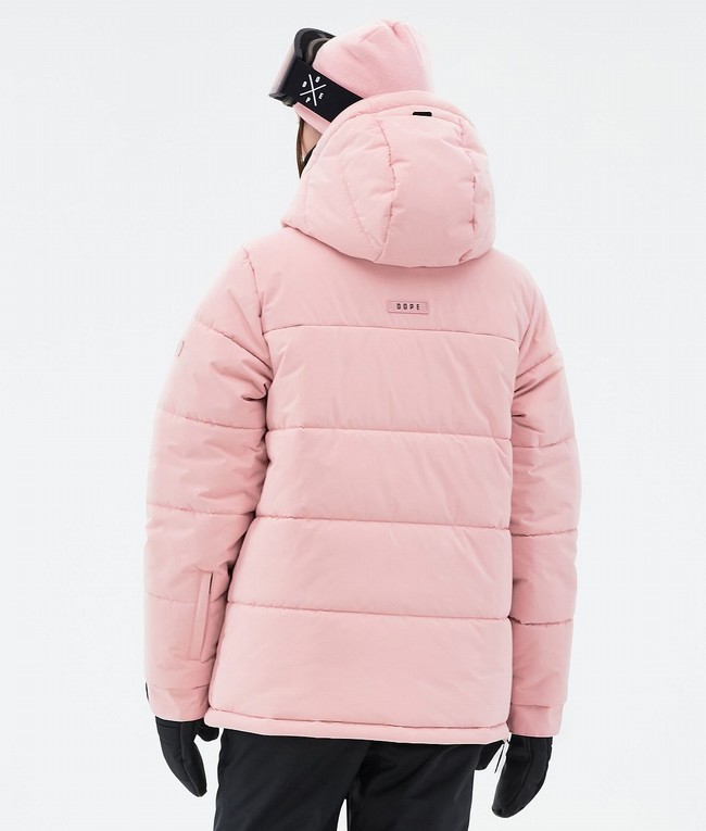 Women Dope Puffer W Ski Jackets Pink | AHILVFG-47