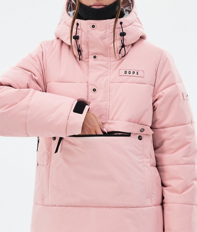 Women Dope Puffer W Ski Jackets Pink | AHILVFG-47