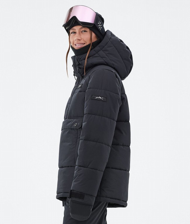 Women Dope Puffer W Snowboard Jackets Black | NBOARYK-75