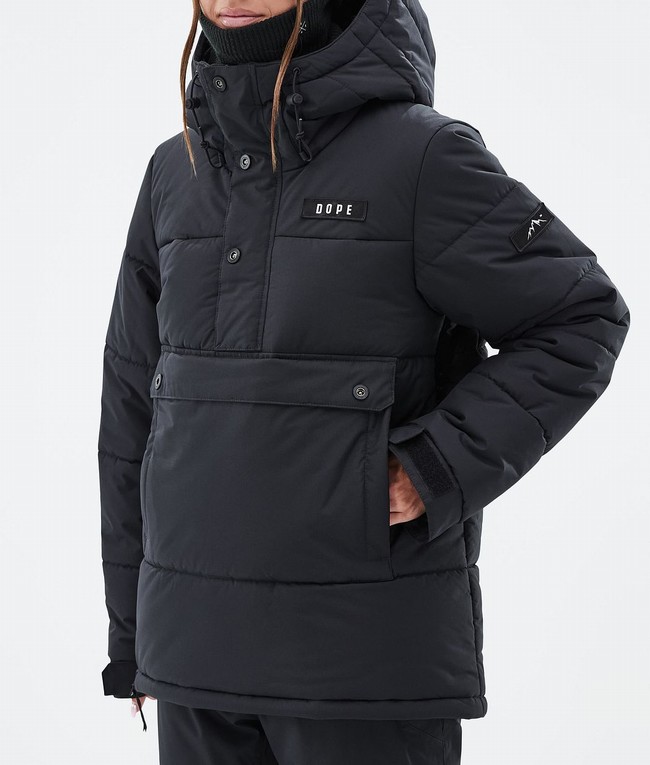 Women Dope Puffer W Snowboard Jackets Black | NBOARYK-75