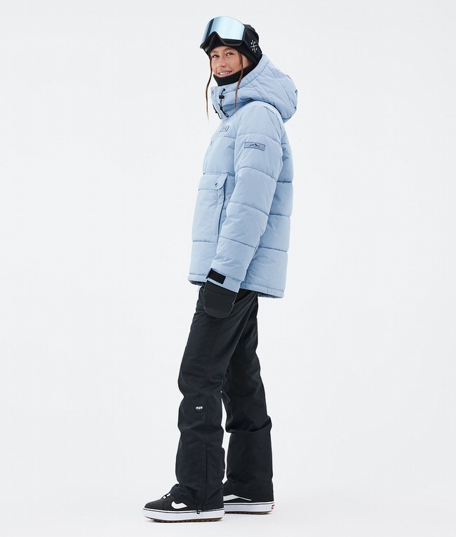 Women Dope Puffer W Snowboard Jackets Light Blue | WDUIEBZ-69