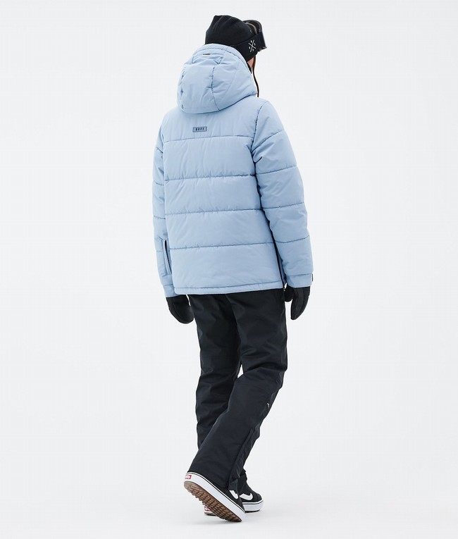 Women Dope Puffer W Snowboard Jackets Light Blue | WDUIEBZ-69