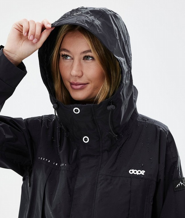 Women Dope Ranger Light W Outdoor Jackets Black | PVNUQXT-84