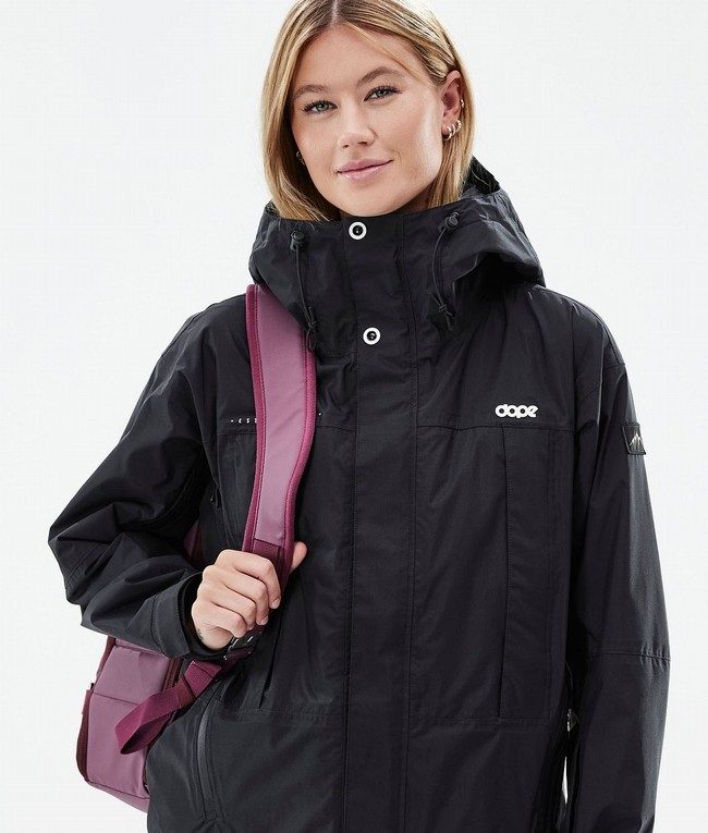 Women Dope Ranger Light W Outdoor Jackets Black | PVNUQXT-84