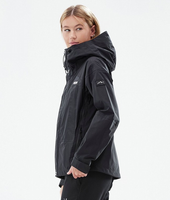 Women Dope Ranger Light W Outdoor Jackets Black | PVNUQXT-84