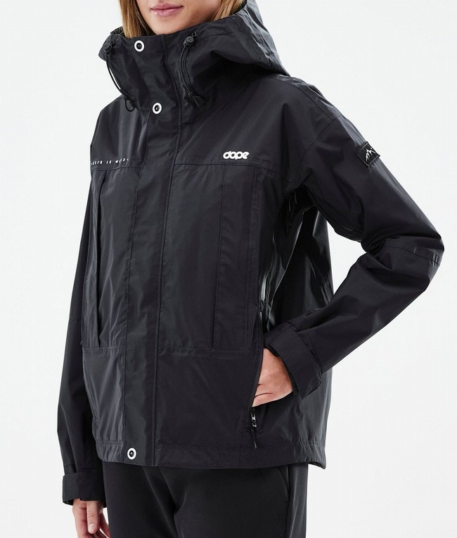 Women Dope Ranger Light W Outdoor Jackets Black | PVNUQXT-84