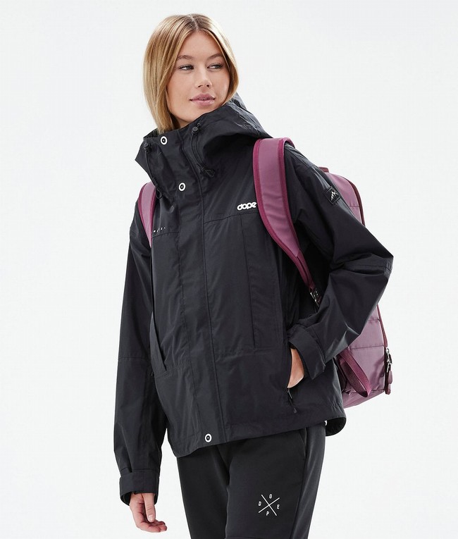 Women Dope Ranger Light W Outdoor Jackets Black | PVNUQXT-84