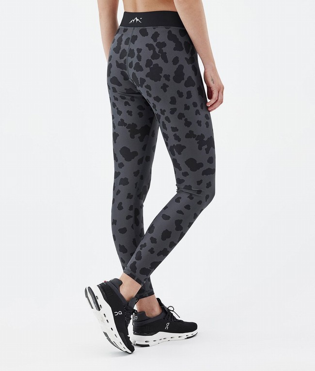 Women Dope Razor Leggings Black | NSFUBDP-05