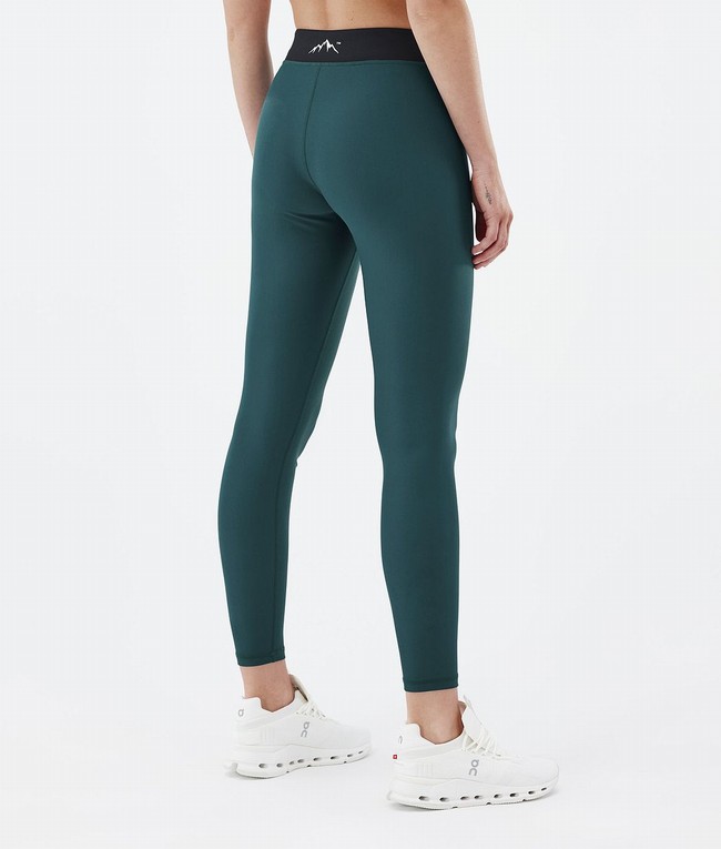 Women Dope Razor Leggings Green | ULPORNY-96