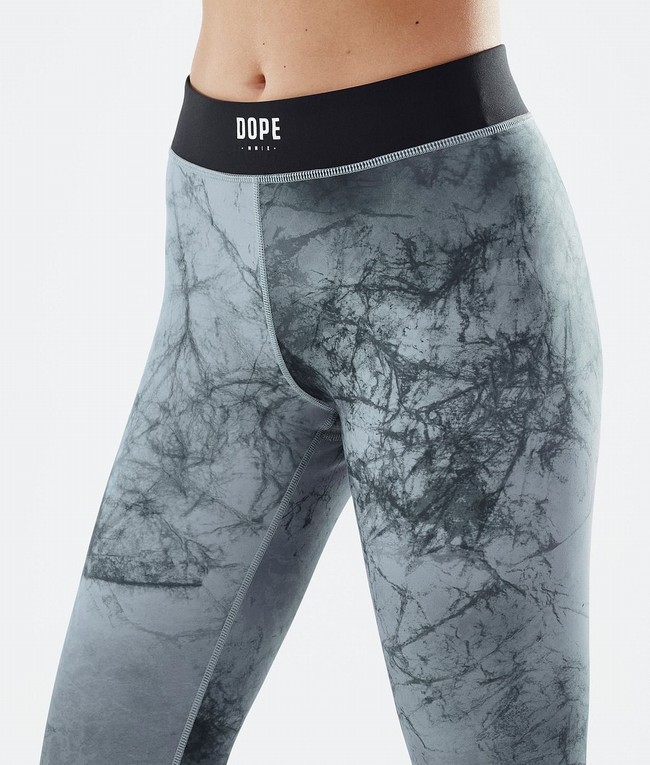 Women Dope Razor Leggings Grey | UTEJNZW-34