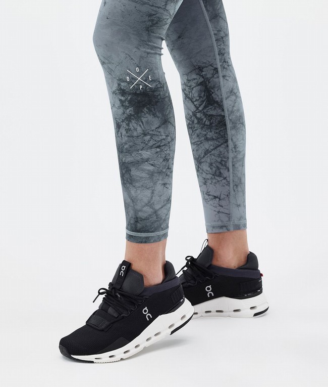 Women Dope Razor Leggings Grey | UTEJNZW-34