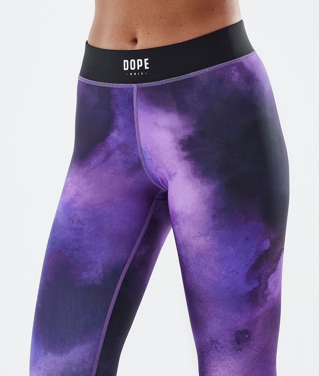 Women Dope Razor Leggings Purple | VSLIMYZ-35