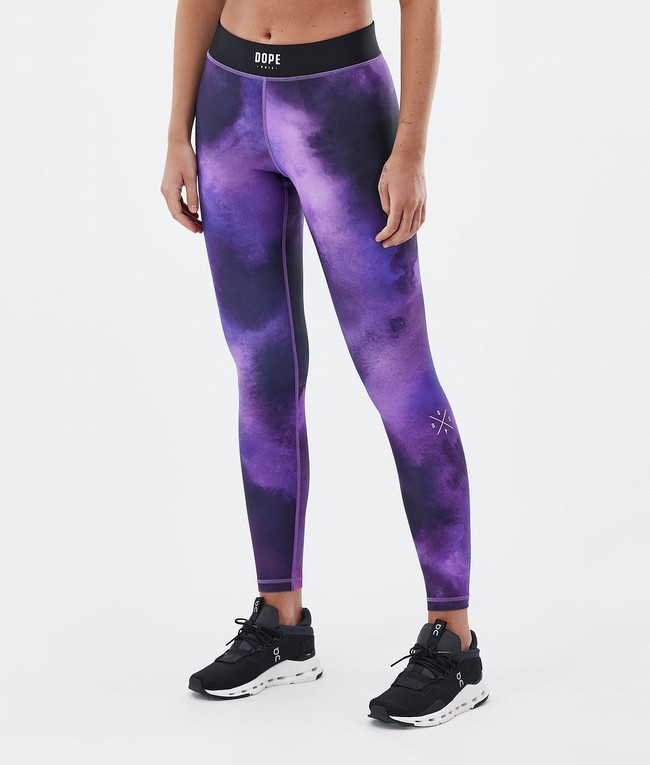 Women Dope Razor Leggings Purple | VSLIMYZ-35