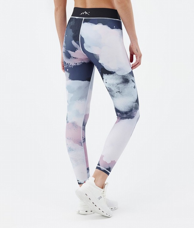 Women Dope Razor Leggings White / Blue / Pink | ONALRDG-24