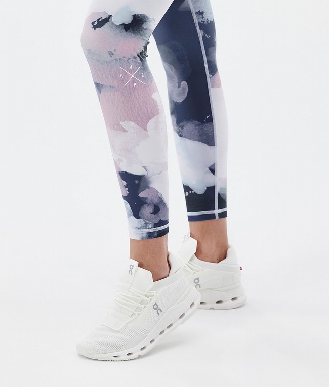 Women Dope Razor Leggings White / Blue / Pink | ONALRDG-24