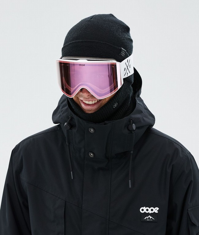 Women Dope Sight Snow Goggles White / Pink | CXLBAPK-89