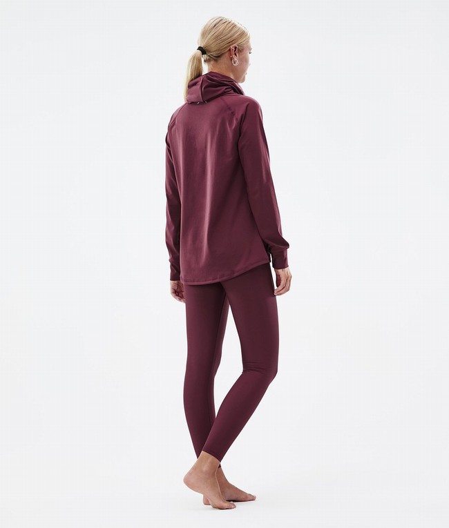 Women Dope Snuggle W 2022 Base Layer Burgundy | YMKSFRH-82