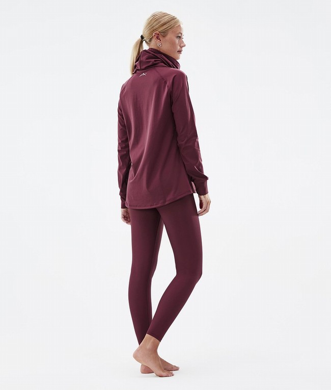 Women Dope Snuggle W 2022 Base Layer Burgundy | QBUXIOV-41