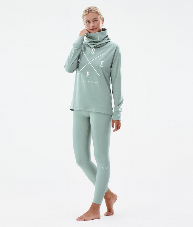 Women Dope Snuggle W 2022 Base Layer Green | NTRAVJI-37