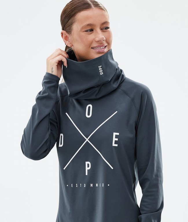 Women Dope Snuggle W Base Layer Blue | IOXKHWP-38