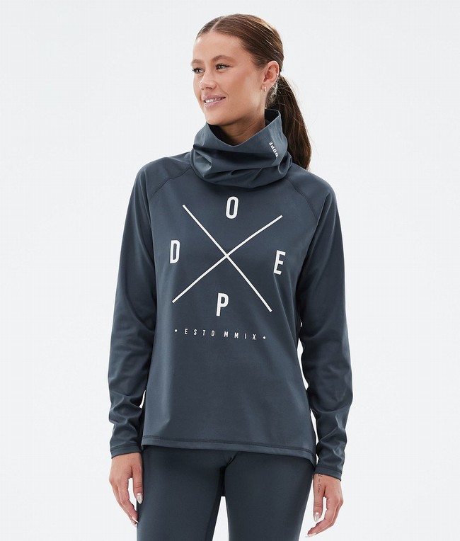 Women Dope Snuggle W Base Layer Blue | IOXKHWP-38