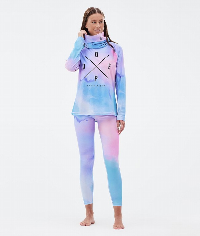 Women Dope Snuggle W Base Layer Blue / Pink | HFQGNEM-89