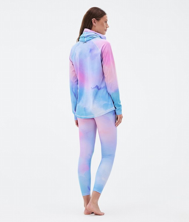 Women Dope Snuggle W Base Layer Blue / Pink | HFQGNEM-89